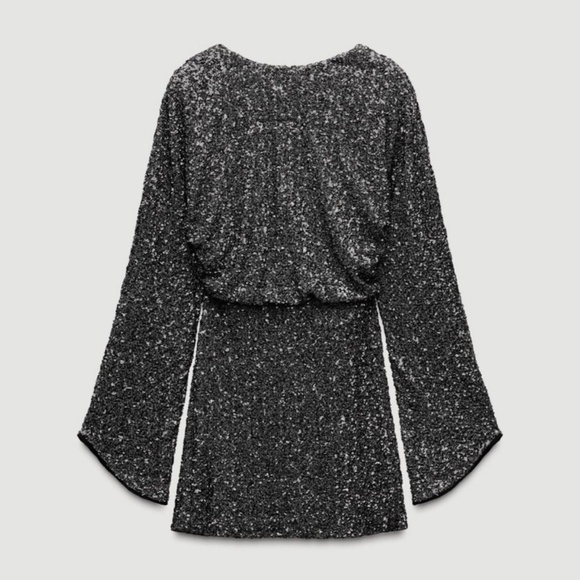 NWT Zara Holiday Sequin Mini Dress Sz. S - Picture 2 of 7